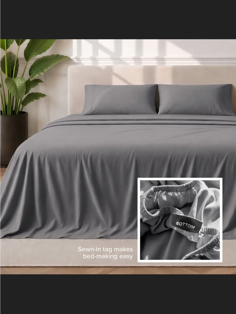 Soft Gray Sheet Set - Luxury Microfiber Bedding
